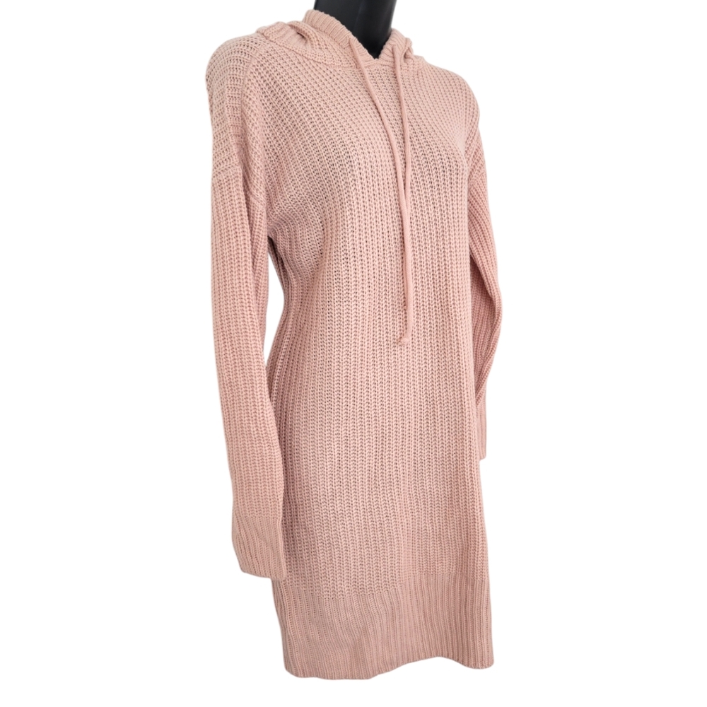 Full Circle Trends Hooded Long Sleeve (Peach) Sweater Dress sz L NWT - Picture 3 of 7